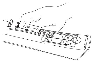 SAMSUNG HL-S4265W - Insertion des piles dans la télécommande - 2