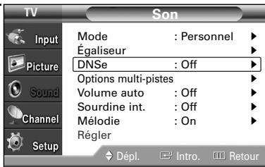 SAMSUNG HL-S4265W - Configuration de la technologie DNSe (Digital Natural Sound engine) - 3
