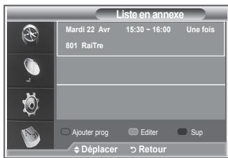 SAMSUNG LE-26R86BD - Utilisation de la liste réglée - 3