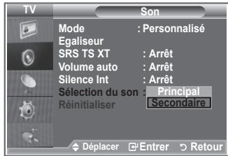SAMSUNG LE-26R86BD - Lorsque la fonction PIP est activée, vous pouvez écouter le son accompagnant l'image secondaire. - 2