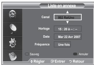SAMSUNG LE-26R86BD - Utilisation de la liste réglée - 5