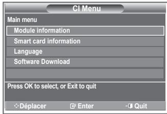 SAMSUNG LE-26R86BD - Cela aide l'utilisateur à sélectionner un élément du menu pris en charge par CAM. - 1