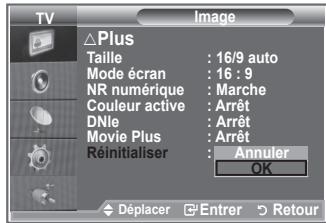SAMSUNG LE-26R86BD - Reinitialisation des paramètres d'image à leur valeur par défaut. - 2