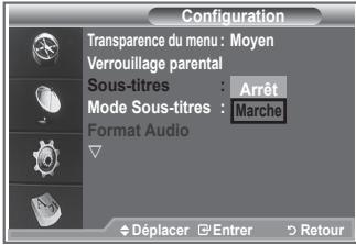 SAMSUNG LE-26R86BD - Vous pouvez activer ou désactiver la fonction sous-titres. - 1