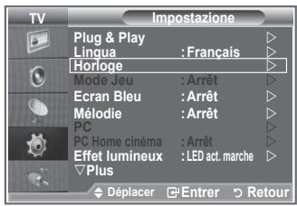 SAMSUNG LE-26R86BD - Réglage et affichage de l'heure actuelle - 1