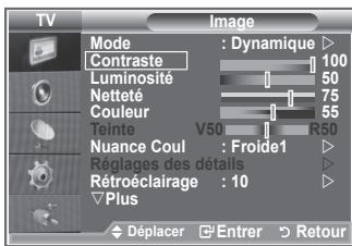 SAMSUNG LE-26R86BD - Votre téléviseur dispose de plusieurs réglages qui vous permettent de contrôler la qualité de l'image. - 1