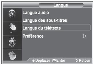 SAMSUNG LE-26R86BD - Affiche les informations relatives à la langue pour le flot d'entrée. - 3