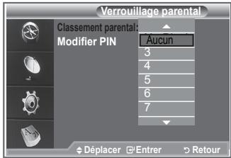 SAMSUNG LE-26R86BD - Configuration du contrôle parental - 3