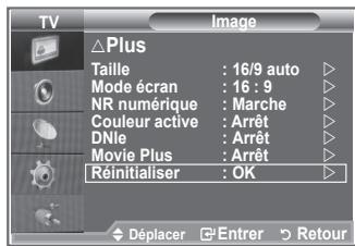 SAMSUNG LE-26R86BD - Reinitialisation des paramètres d'image à leur valeur par défaut. - 1
