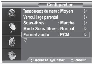 SAMSUNG LE-26R86BD - Sélection du format sonore - 1