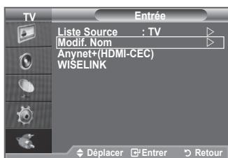 SAMSUNG LE40A550P1R - Nommez le périphérique connecté aux prises d'entrée pour rendre la sélection des sources d'entrée plus facile. - 1