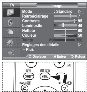 SAMSUNG LE40A550P1R - Affichage des menus - 1