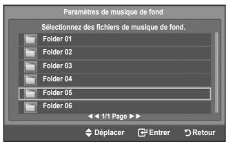 SAMSUNG LE52F96 - Utilisation du menu pendant un diaporama - 3