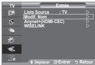 SAMSUNG LE52F96 - Nommez le périphérique connecté aux prises d'entrée pour rendre la sélection des sources d'entrée plus facile. - 1