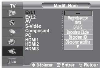 SAMSUNG LE52F96 - Nommez le périphérique connecté aux prises d'entrée pour rendre la sélection des sources d'entrée plus facile. - 2