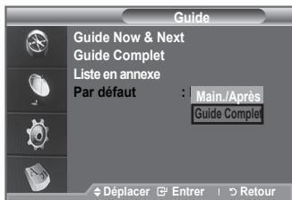 SAMSUNG LE52F96 - Configurer le guide par défaut - 1