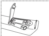 SAMSUNG LE52F96 - Insertion des piles dans la télécommande - 2