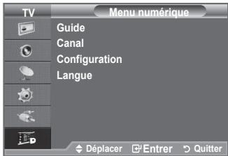 SAMSUNG LE52F96 - Aperçu du système menu DTV - 1