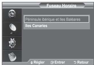 SAMSUNG LE52F96 - Sélection du fuseau horaire où vous vous trouvez. - 2