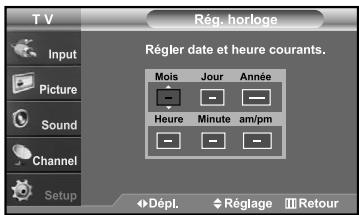 SAMSUNG LN-S2641D - Régler l'horloge - 6