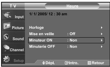 SAMSUNG LN-S2641D - Réglage de la minuterie de mise en marche/arrêt - 1