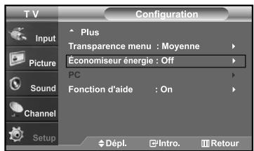 SAMSUNG LN-S2641D - Utilisation de la fonction d'économie d'énergie - 1