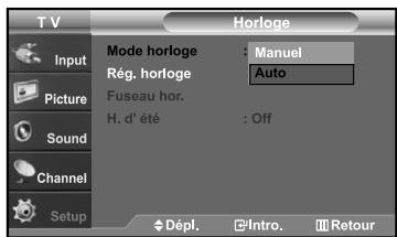 SAMSUNG LN-S2641D - Régler l'horloge - 10
