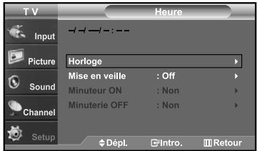 SAMSUNG LN-S2641D - Régler l'horloge - 8