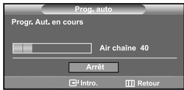 SAMSUNG LN-S2641D - Enregistrement des canal dans la mémoire (méthode automatique) - 3
