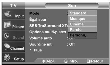 SAMSUNG LN-S2641D - Utilisation des paramètres automatiques de son - 1