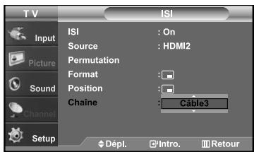 SAMSUNG LN-S2641D - Changer la chaîne de la fenêtre ISI - 1