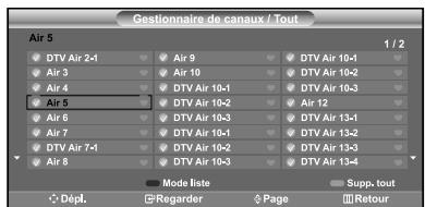 SAMSUNG LN-S2641D - Affichage de la liste des chaînes - 3