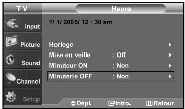 SAMSUNG LN-S2641D - Réglage de la minuterie de mise en marche/arrêt - 3