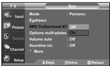 SAMSUNG LN-S2641D - Paramétrage de la technologie TruSurround XT - 1