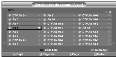 SAMSUNG LN-S2641D - Configuration de vos chaînes favorites - 4