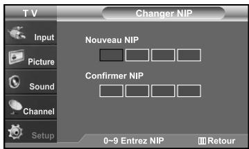 SAMSUNG LN-S2641D - Réglage de votre numéro d'identification personnel (NIP) - 4