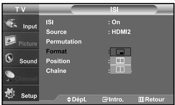 SAMSUNG LN-S2641D - Pour changer la Size de la fenêtre ISI - 1