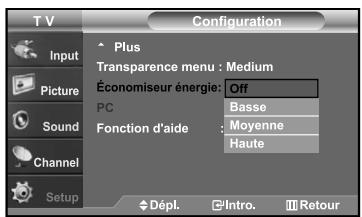 SAMSUNG LN-S2641D - Utilisation de la fonction d'économie d'énergie - 2