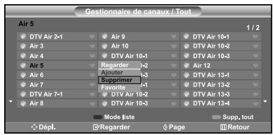SAMSUNG LN-S2641D - Réglage de Gestionnaire de canaux - 3