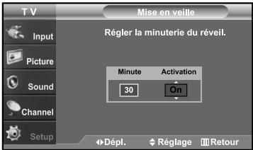 SAMSUNG LN-S2641D - Paramétrer le minuteur - 3