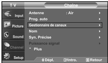 SAMSUNG LN-S2641D - Configuration de vos chaînes favorites - 1