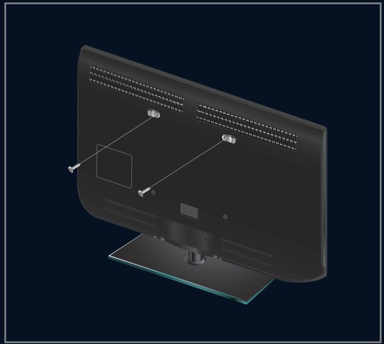 SAMSUNG LE40B554M2W - Pour éviter toute chute du téléviseur : - 2