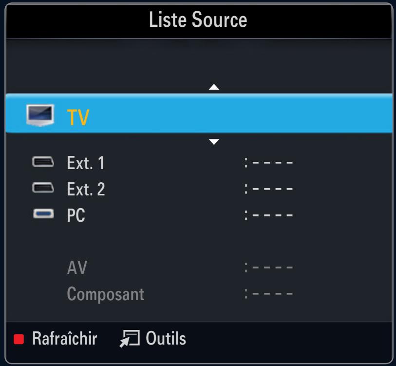 SAMSUNG LE40B554M2W - Liste Source - 3