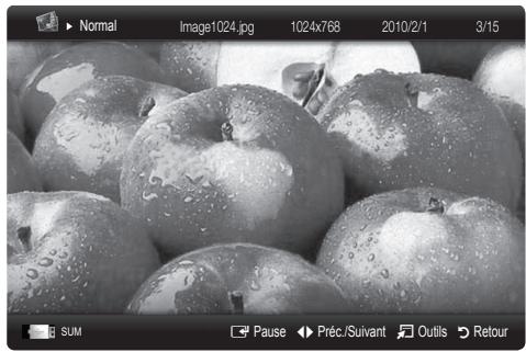 SAMSUNG LE40C650L1W - Visualisation d'une photo (ou d'un diaporama) - 3