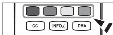 SAMSUNG LN40A750 - À l'aide des touches de couleurs sur la télécommande avec la liste des canaux - 1