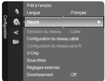 SAMSUNG LN40A750 - Option 1: Réglage manuel de l'horloge - 1