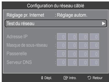 SAMSUNG LN40A750 - impossible de se connecter à un réseau cable - 1