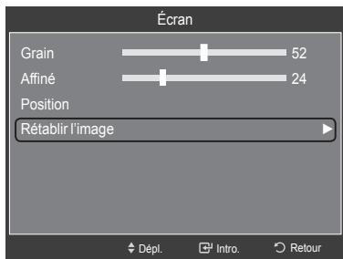 SAMSUNG LN40A750 - Initialisation de la position de l'écran (rapide et fin) - 2