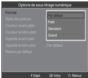 SAMSUNG LN40A750 - Affichage des sous-titres (messages/texte à l'écran) – Analogique - 10
