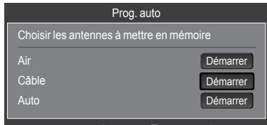 SAMSUNG LN40A750 - Enregistrement des canal dans la mémoire (methode automatique) - 2